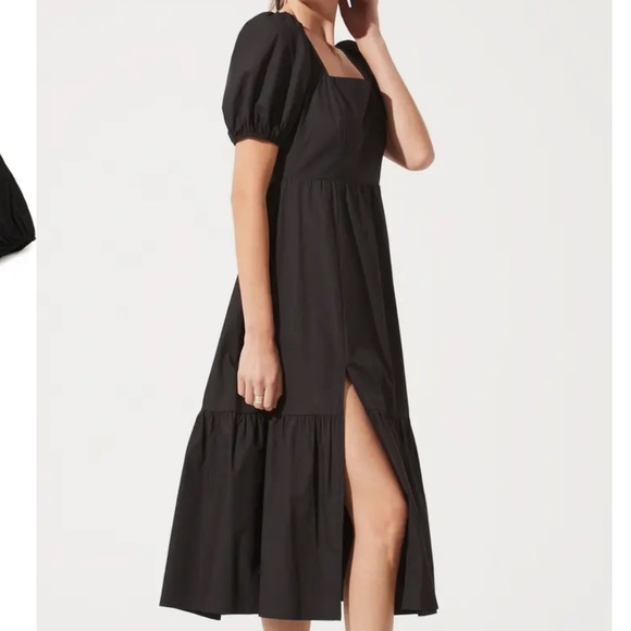 ASTR Poplin Puff Sleeve Dress - Picture 3 of 4